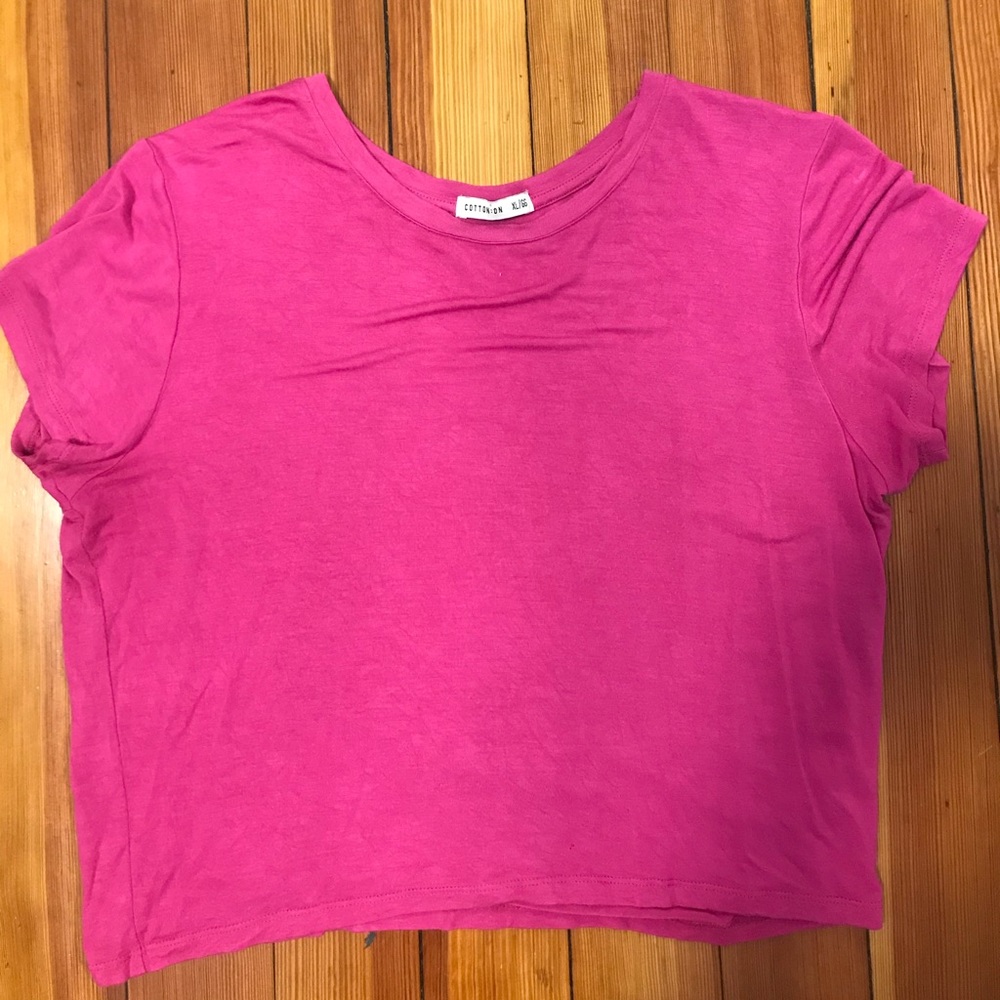 Cotton On hot pink crop top size xtra large XL
